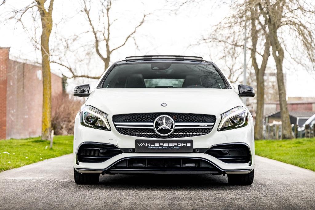 Mercedes A45 4-Matic * Sportuitlaat * ACC * Pano * H/K, Auto's, Automaat, 177 g/km, Wit, Bedrijf