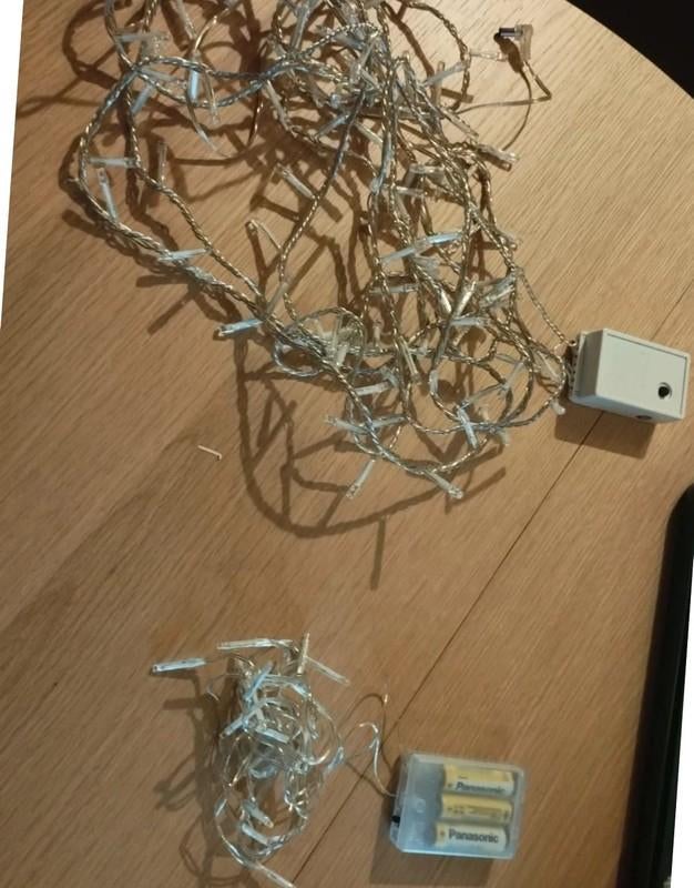 Lot de 2 guirlandes lumineuses "gouttes d eau" - noël., Enlèvement