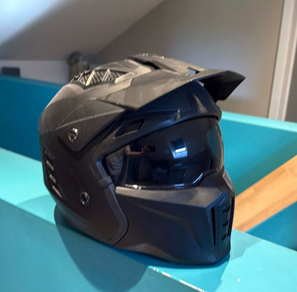 Brommer helm vinz, Fietsen en Brommers, Ophalen, Helm