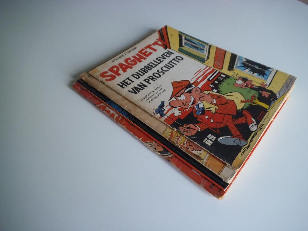 Lot 4 x Spaghetti  Favorietenreeks, Boeken, Meerdere stripboeken, Ophalen of Verzenden, Gelezen, Attanasio