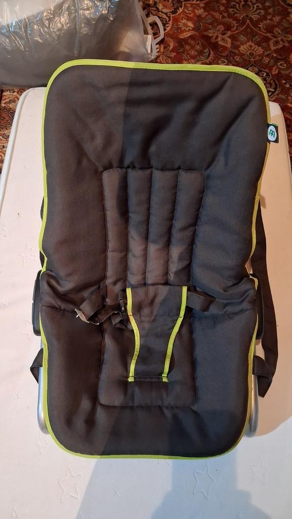 Wipstoeltje donkergrijs met helgroene rand CM, Kinderen en Baby's, Verstelbaar, Wipstoel, Zo goed als nieuw, Ophalen