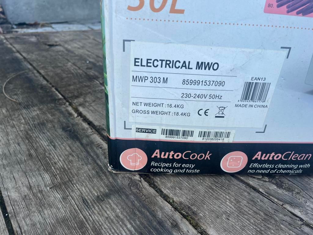 Four micro onde et grill, Ophalen, Nieuw