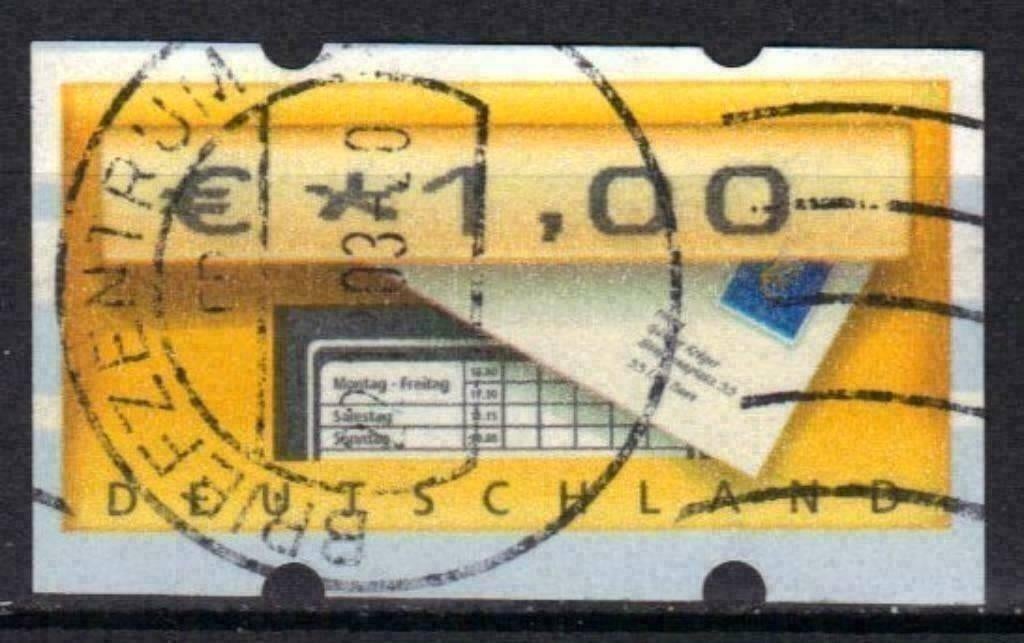 Allemagne 2002 - Yvert 6Distri - Timbres automatiques (ST), Envoi, Affranchi