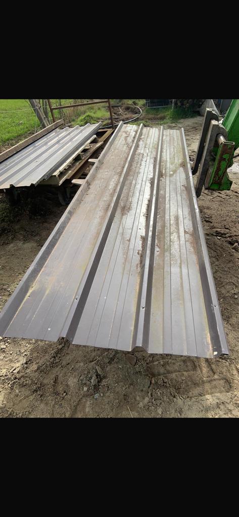 Profielplaten/stalen dakplaten, Doe-het-zelf en Bouw, Dakpannen en Dakbedekking, Ophalen, Gebruikt, Overige kleuren, 15 m² of meer