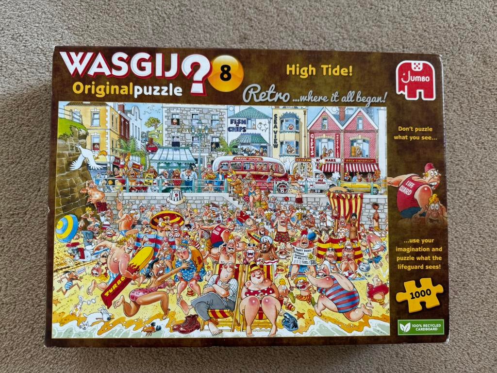 Wasgij Retro puzzel  “High Tide”, Ophalen, 500 t/m 1500 stukjes, Gebruikt, Legpuzzel