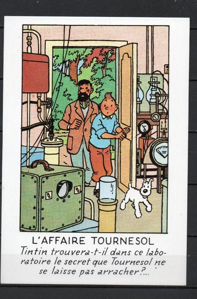 Carte postale : Hergé : Tintin/ L'affaire Tournesol - Arno, Collections, Enlèvement
