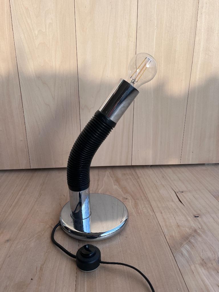 Vintage 'Elbow' tafellamp, Ophalen of Verzenden, Gebruikt, Metaal