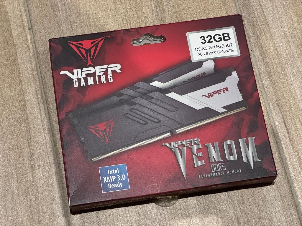 Viper Gaming DDR5 32 Go à 6400 MT/s, Informatique & Logiciels, Mémoire RAM, Neuf, Enlèvement ou Envoi, Desktop, DDR5
