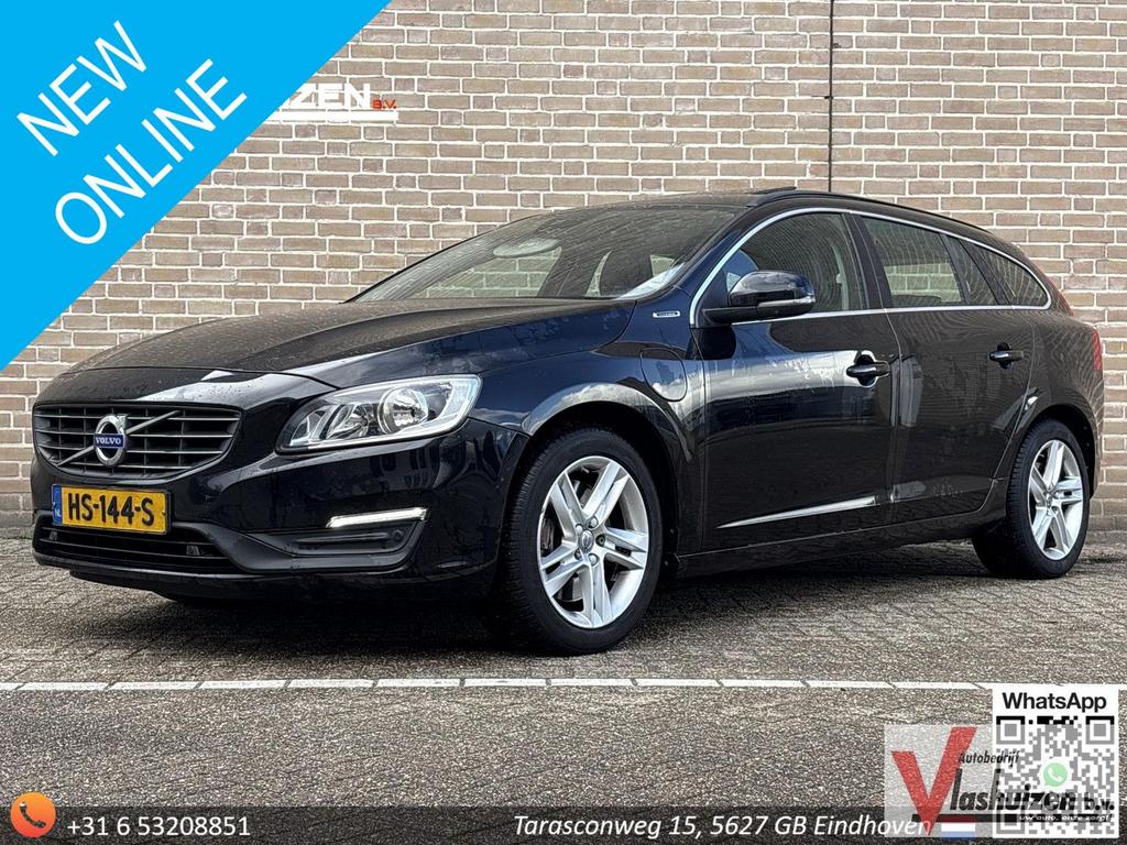 Volvo V60 2.4 D6 Twin Engine Summum | Pano | Cruise | Climat, Auto's, Zwart, 48 g/km, Zwart, Break