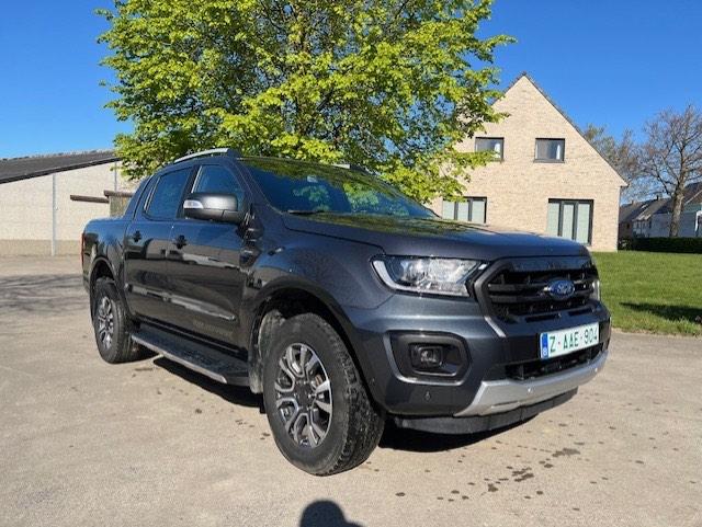 Ford Ranger AUT Bi Turbo Wildtrack AUT 5PL 4x4 MET 40.000km, Autos, Ford, Cuir, Argent ou Gris, Entreprise, Alarme