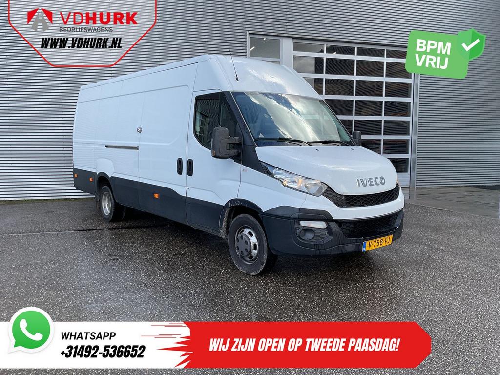 Iveco Daily 35C13V 2.3 L4H3 EXPORT Dubbel Lucht/ 3.5t Trekve, Auto's, Bestelwagens en Lichte vracht, Iveco, Wit, Te koop, Electronic Stability Program (ESP)