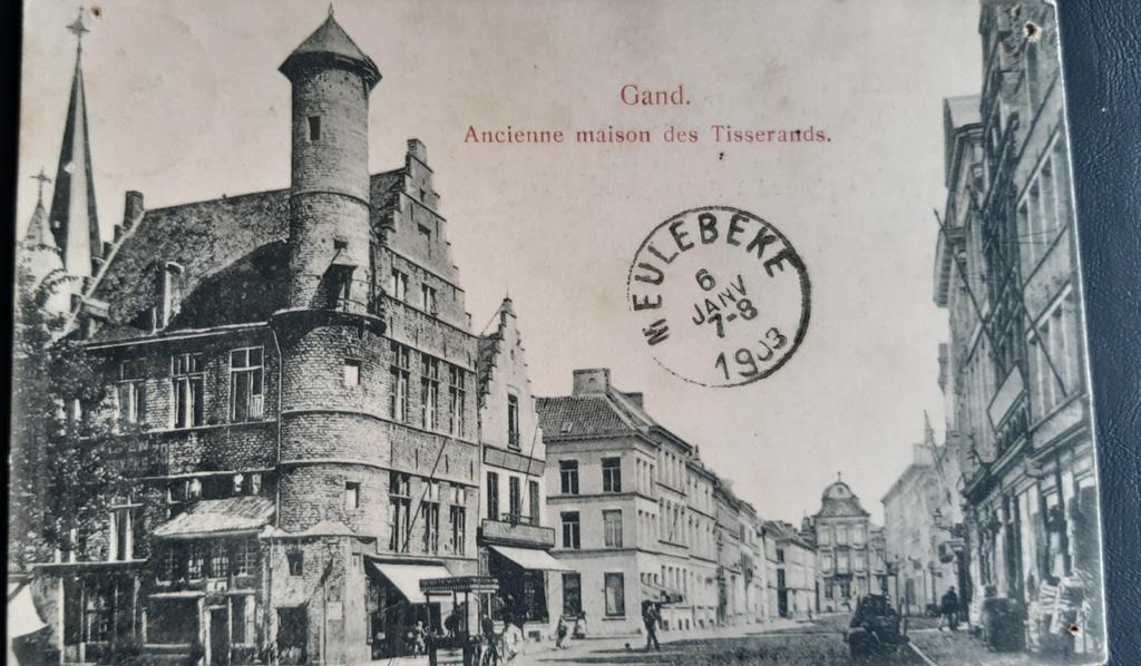 Carte postale GENT GAND, marché du vendredi 1903 !, Collections, Enlèvement ou Envoi