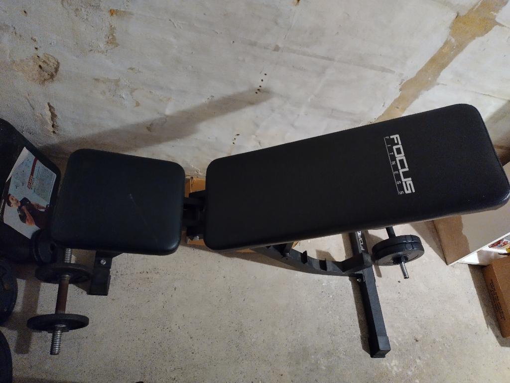 Banc musculation, Sport en Fitness, Ophalen, Gebruikt, Buik, Fitnessbank