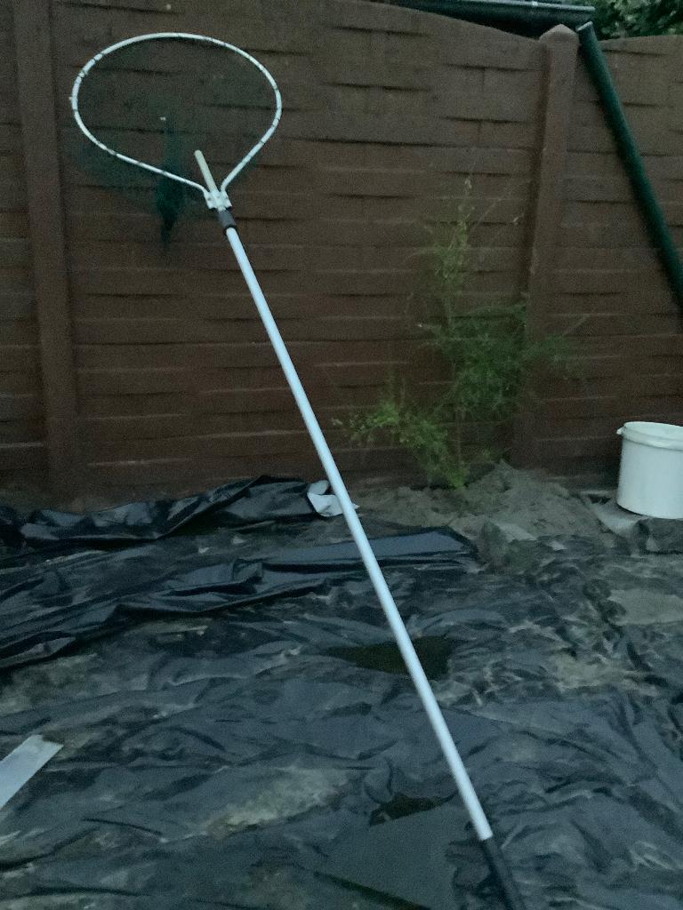 Schepnet groot vijver, Ophalen