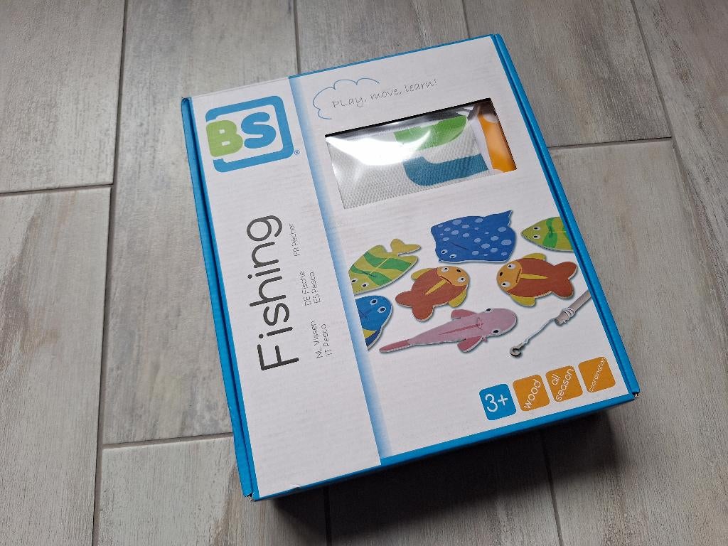 ☼ Nieuw houten visspel, Kinderen en Baby's, Speelgoed | Houten speelgoed, Ophalen of Verzenden, Nieuw, Overige typen