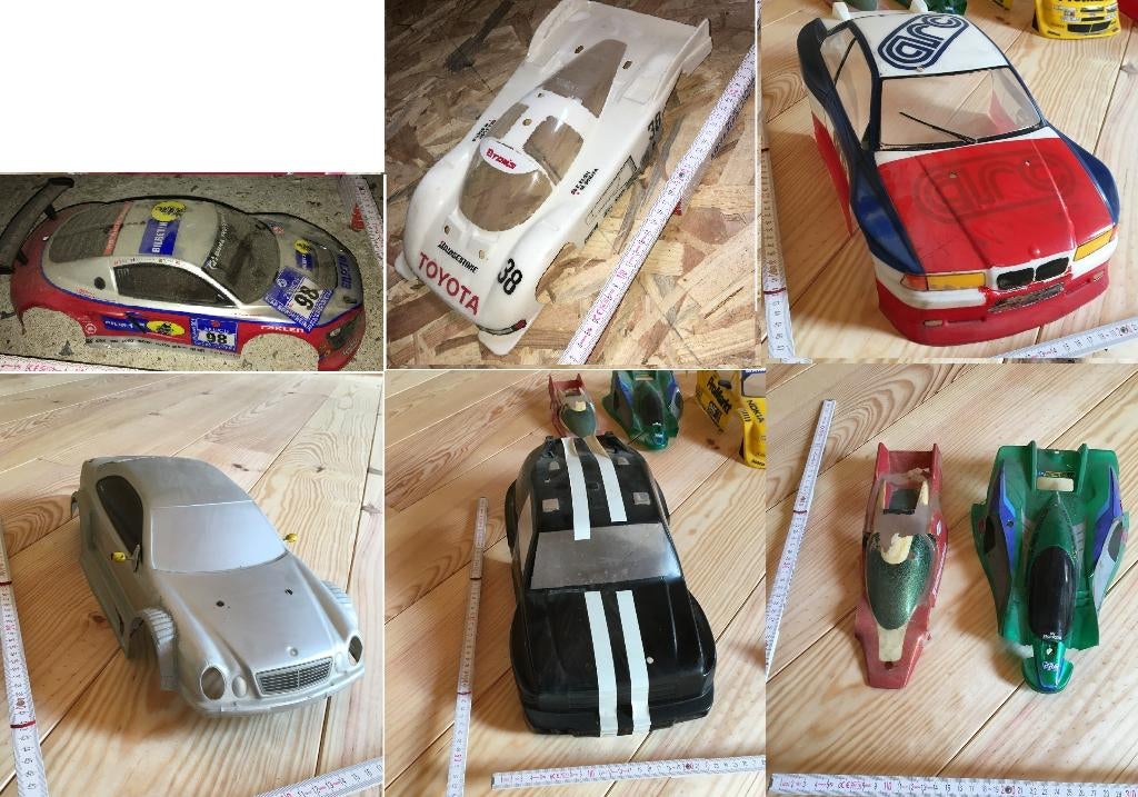 LOT de carrosseries - body - coques: pour RC radiocommandée, Ophalen of Verzenden, Gebruikt, Onderdeel