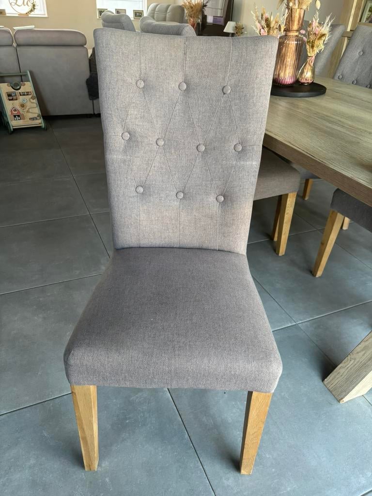 6 landelijke eetstoelen, Ophalen, Zo goed als nieuw