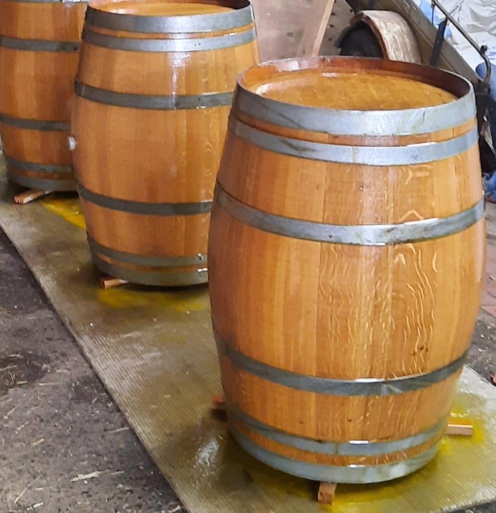 Eiken wijnvat, regenton,bloembak tuin bank, Tuin en Terras, Regentonnen, Ophalen