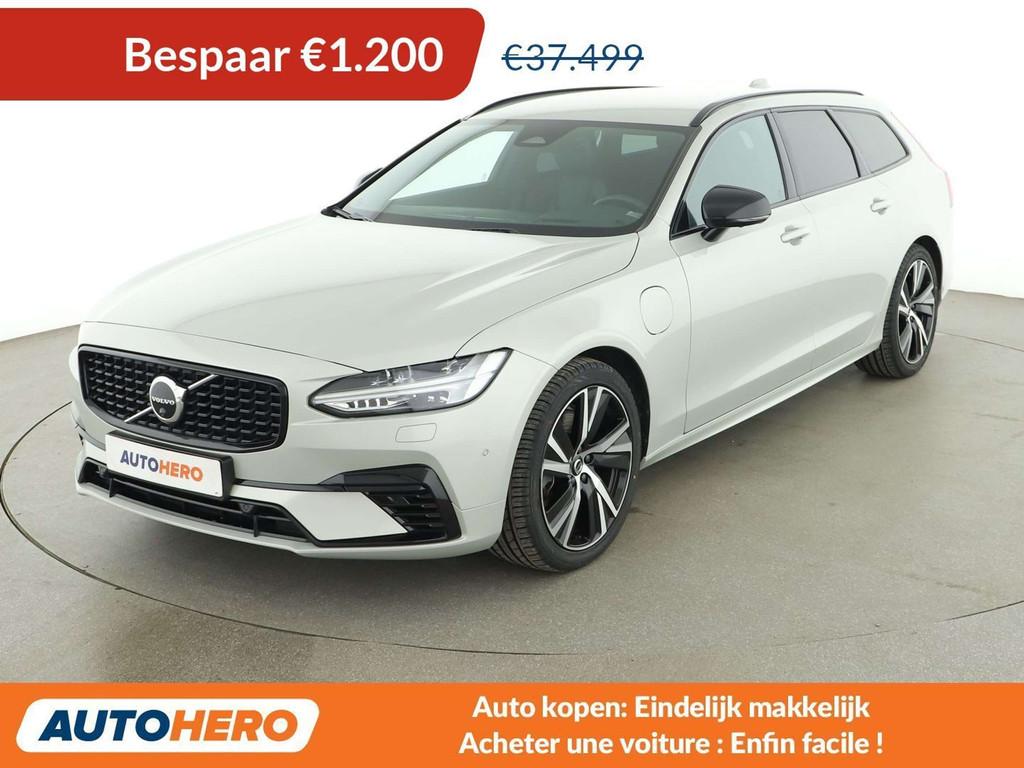 Volvo V90 2.0 T6 Plug-in Hybrid R Design AWD (bj 2021), Auto's, Volvo, Automaat, 341 pk, 1969 cc, 2100 kg