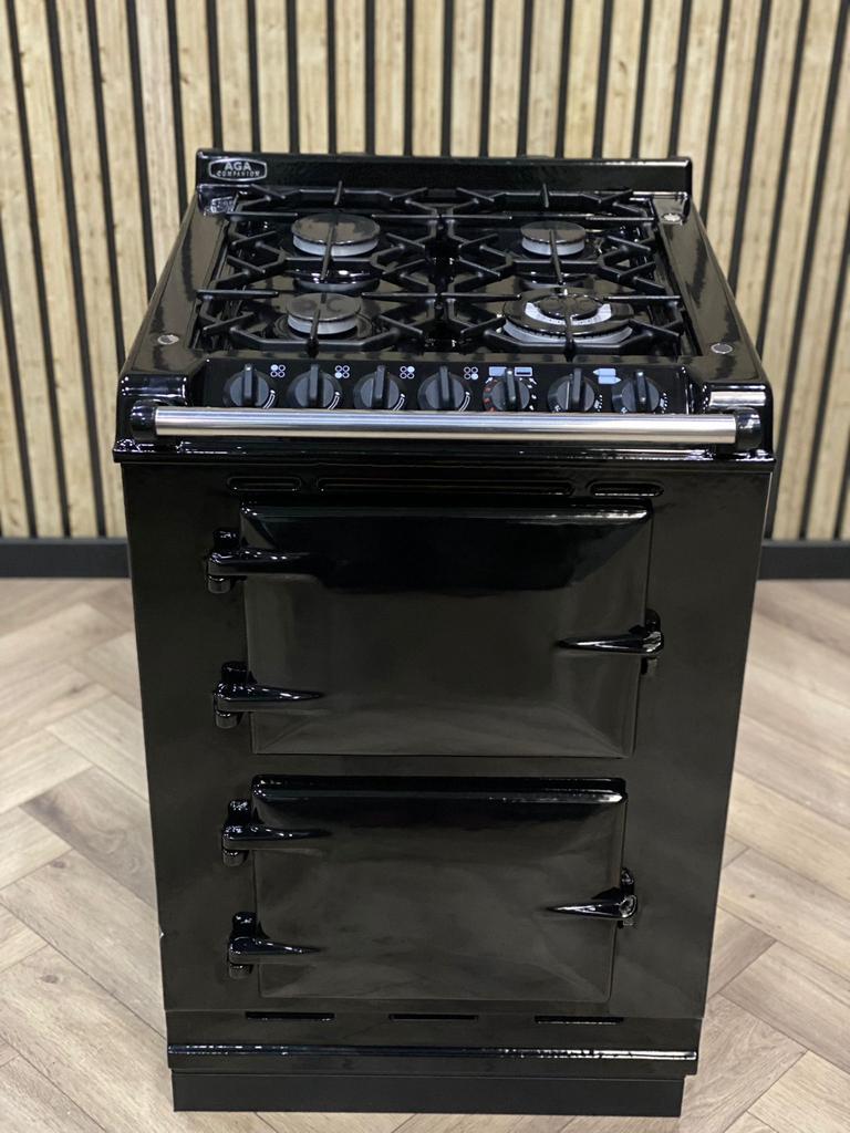 Belle Cuisinière Aga 60cm Gaz + Fours Electriques, Comme neuf, Autoportant