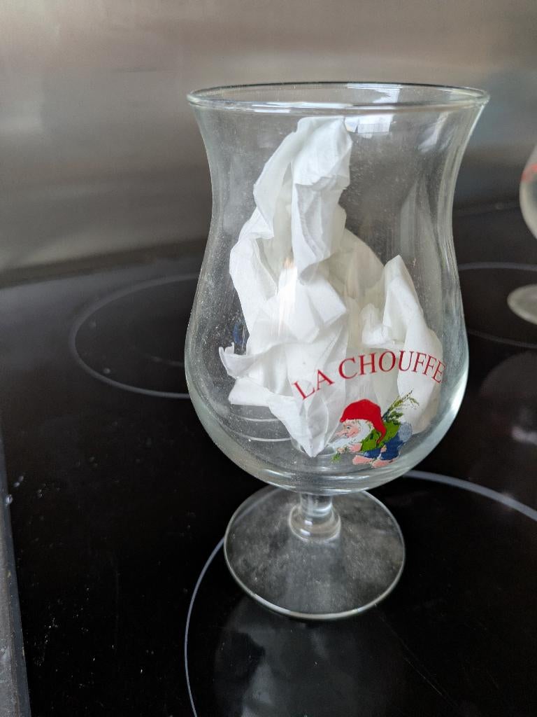 Chouffe glas, Verzamelen, Ophalen of Verzenden, Zo goed als nieuw, Glas of Glazen