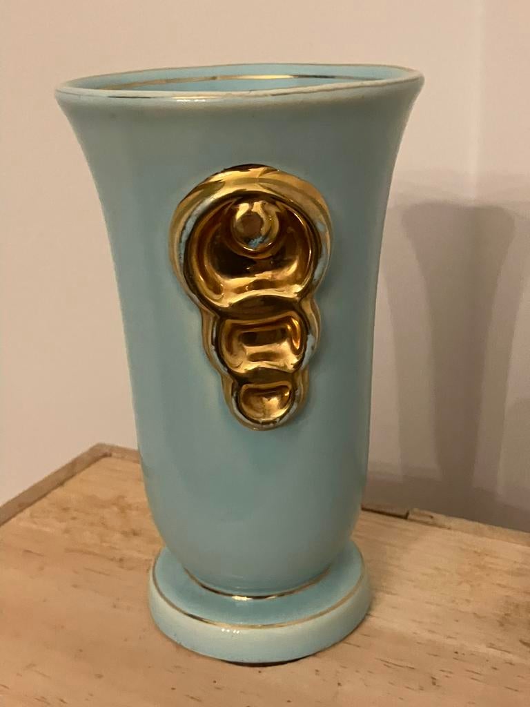 Vase Boch Keramis - Charles Catteau, Maison & Meubles, Enlèvement ou Envoi, Utilisé, Bleu