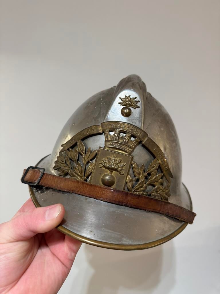 Ancien casque de pompier, Collections, Enlèvement ou Envoi