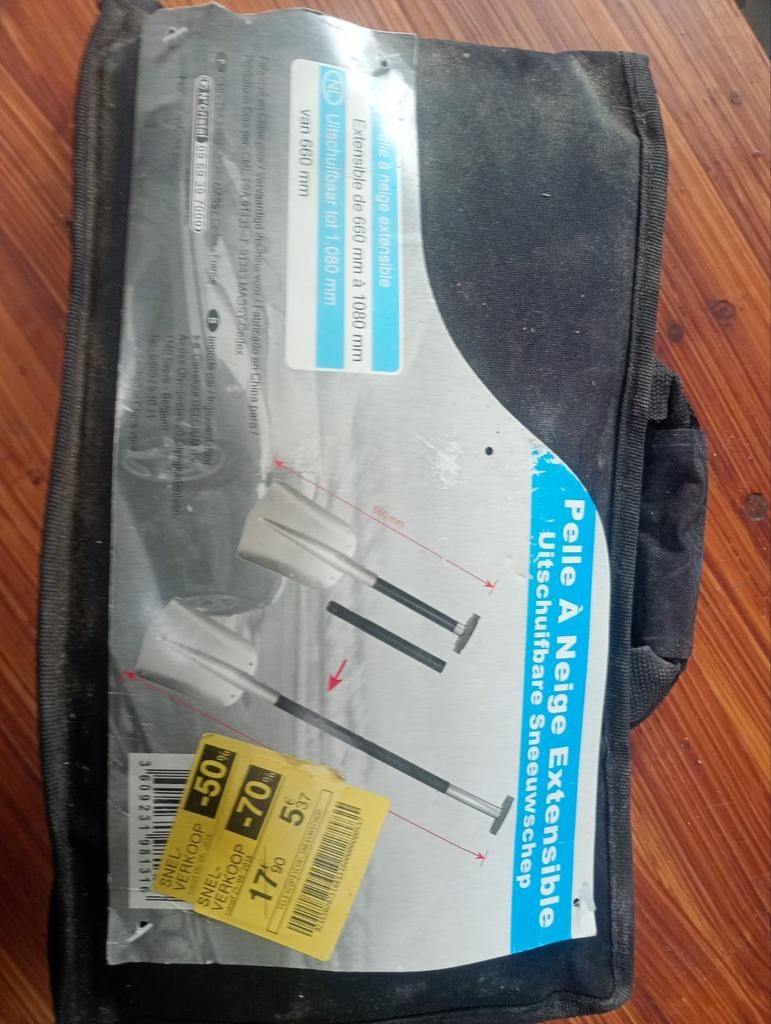 Sneeuwschep, Ophalen