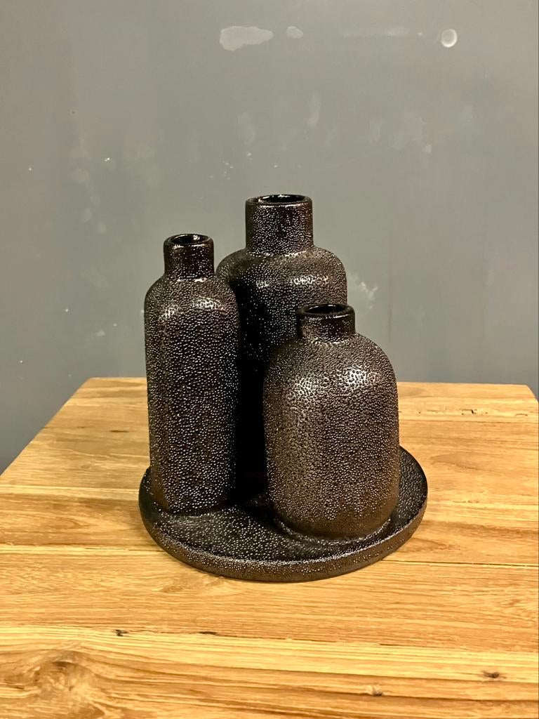 Decoratieve flesjes, Ophalen, Zo goed als nieuw, Zwart, Minder dan 50 cm