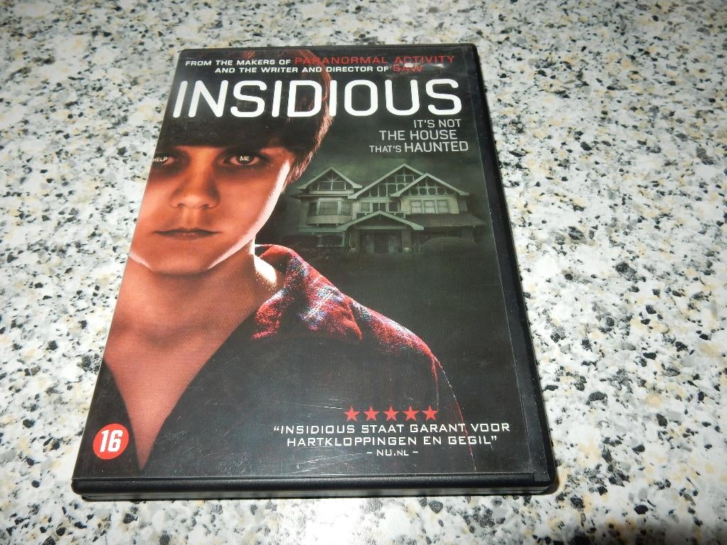 nr.2425- Dvd: insidious - horror, CD & DVD, DVD | Horreur, Comme neuf, À partir de 16 ans, Enlèvement ou Envoi