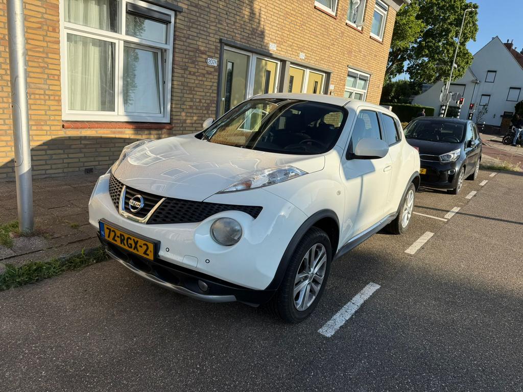 Nissan Juke 2011 wit /159000km MAASTRICHT, Autos, Nissan, Entreprise, Juke, Régulateur de distance, Airbags, Air conditionné, Bluetooth