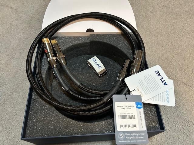 Atlas Cable Mavros OCC XLR 1m (2025), Audio, Tv en Foto, Audiokabels en Televisiekabels, Zo goed als nieuw, Interlink-kabel, Minder dan 2 meter