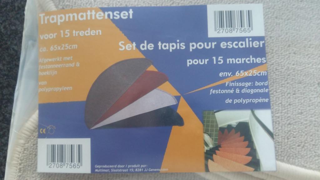 Tapis pour 15 marches d'escalier (NEW), Neuf, Enlèvement ou Envoi, Beige, 50 à 100 cm