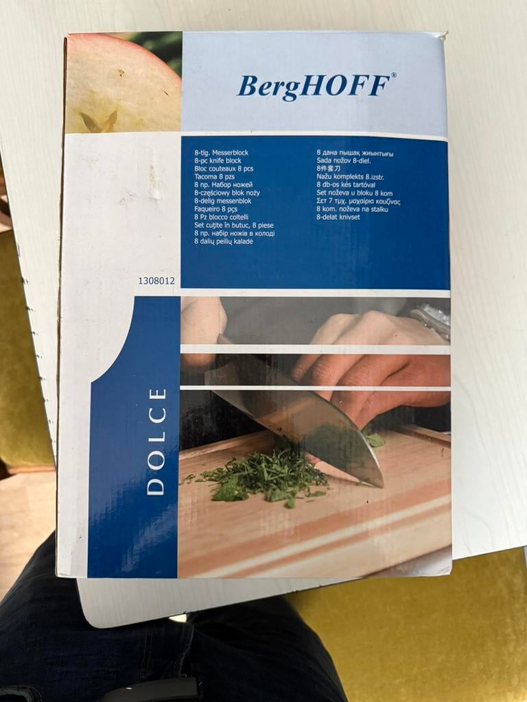 Berg HOFF Dolce Quality Messenblok 8 stuks origineel Nieuw, Tuin en Terras, Barbecue-accessoires, Nieuw, Ophalen of Verzenden