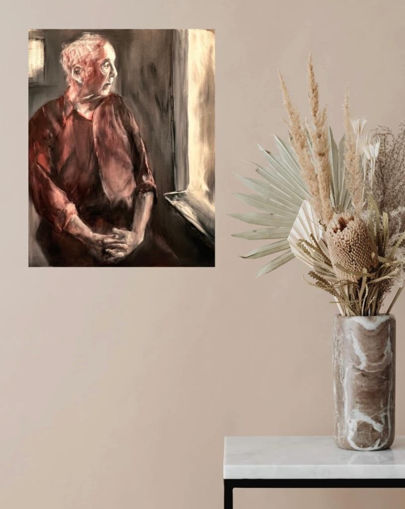 Schilderij peinture painting ‘Home alone’ 100x80, Ophalen