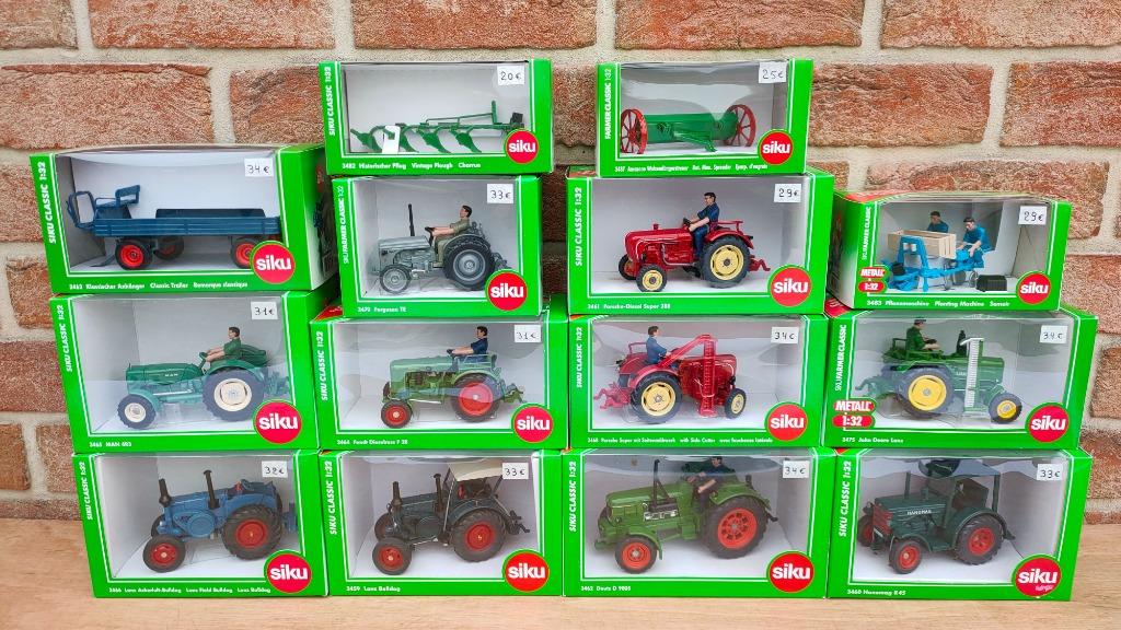 Siku agrarische „vintage” echo 1/32nd, Ophalen of Verzenden, Nieuw, Hijskraan, Tractor of Landbouw, SIKU