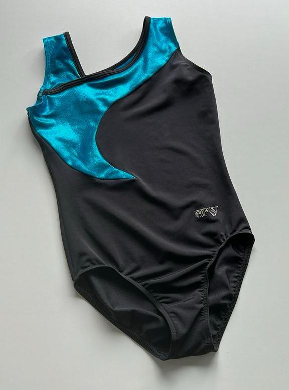 Turnpak / Maillot acro van Ervy mt 152, Sport en Fitness, Turnen, Ophalen, Gebruikt, Zwart, Turnpak(je)