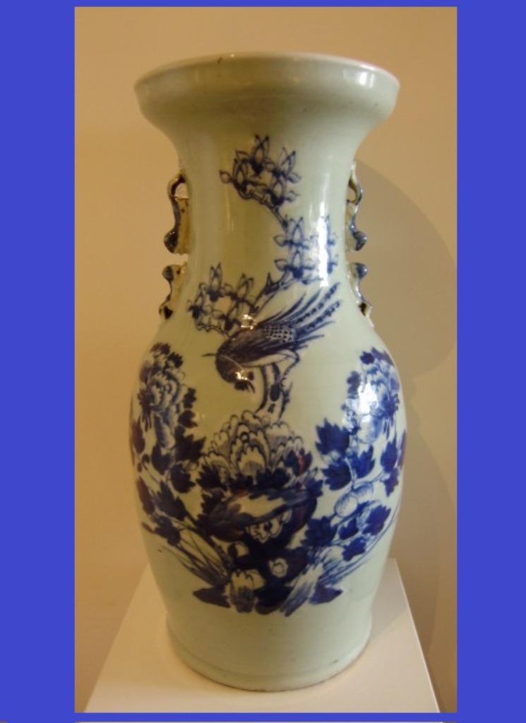 Chinese vaas celadon glazuur >>CHING KUANG HSU : 1875-1908<<, Ophalen