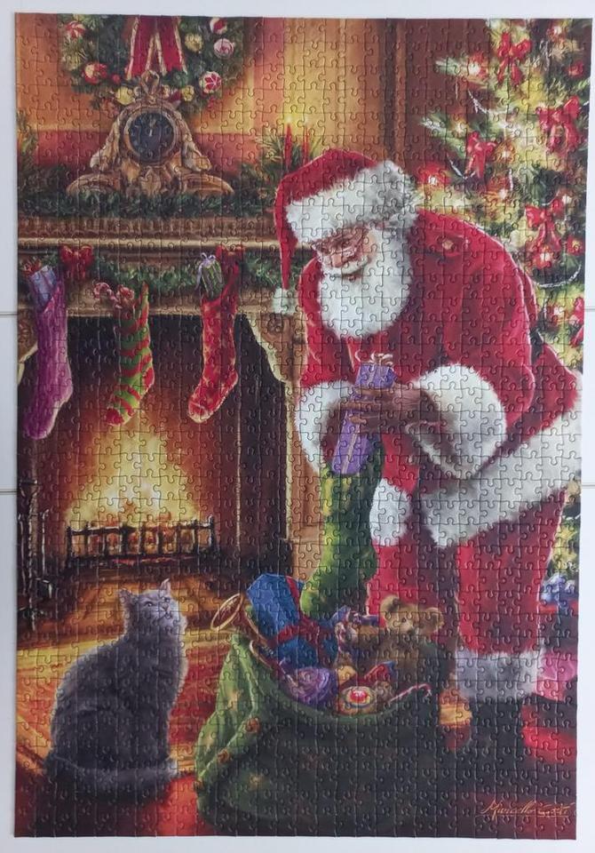 Puzzle Bluebird - Le Père Noël est arrivé - 1000 pièces, Enlèvement ou Envoi, Comme neuf