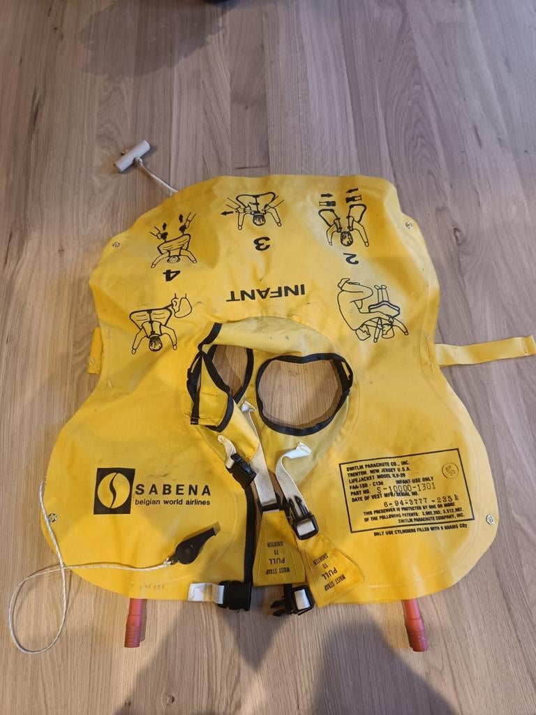 SABENA reddingsvest kind UNIEK!, Verzamelen, Ophalen of Verzenden, Zo goed als nieuw