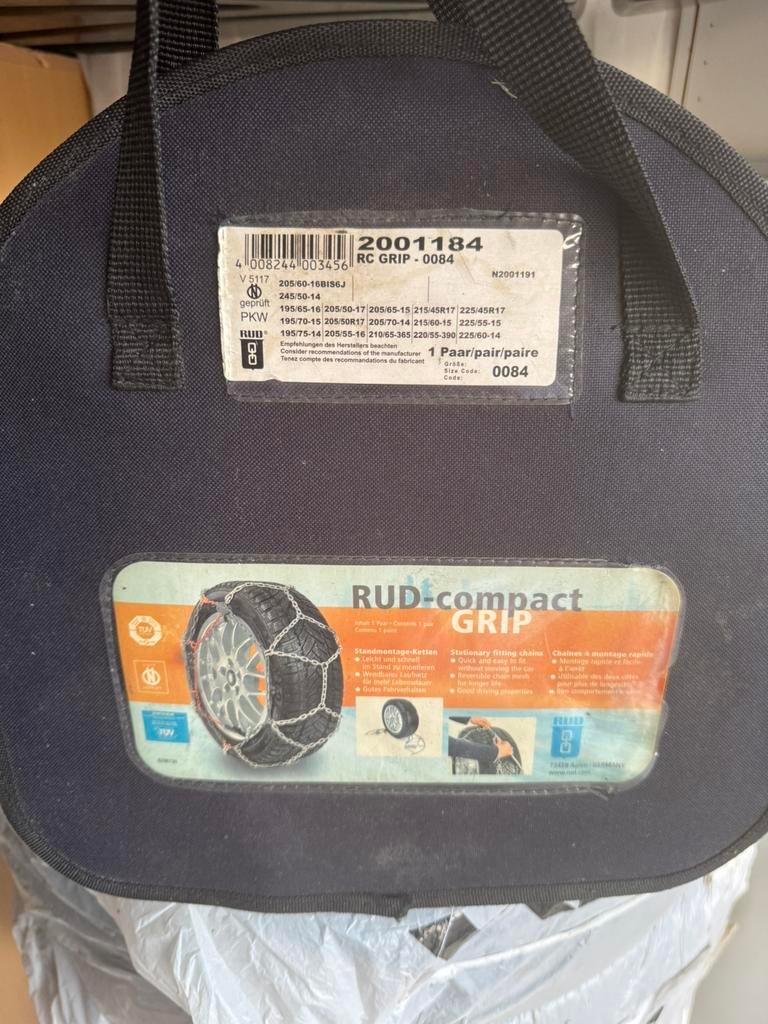 Nouvelles chaînes à neige Rud-Compact Grip, Enlèvement, Neuf