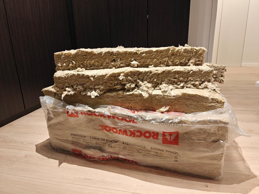 Rotswool Rockwool 10cm, Ophalen, Dakisolatie, Nieuw, Steenwol