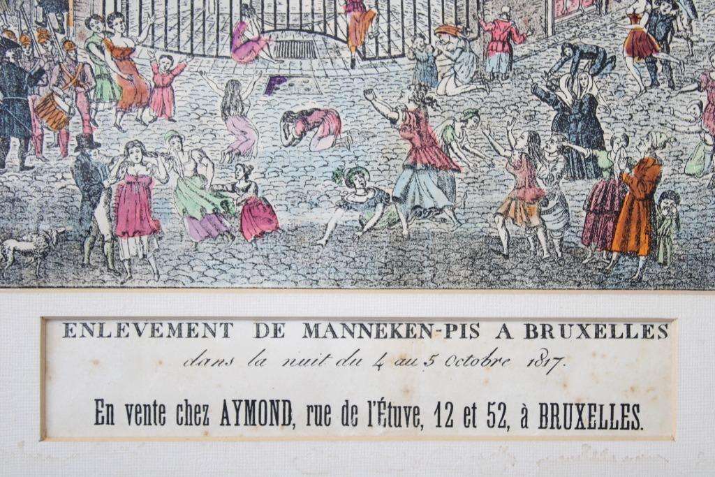 Enlèvement du Manneken-Pis à Bruxelles en 1817, Antiquités & Art, Enlèvement ou Envoi