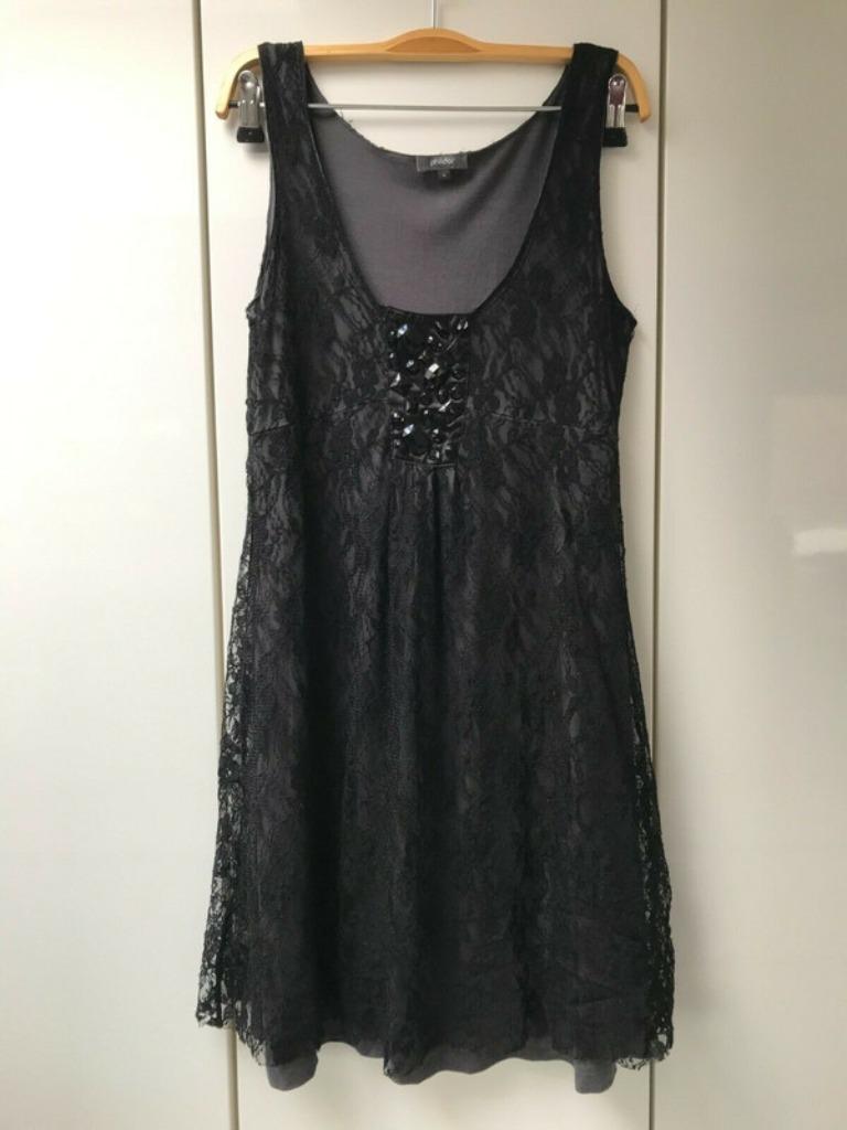 Robe noire doublée en dentelle Phildar - Taille S *, Phildar, Enlèvement ou Envoi, Taille 36 (S), Comme neuf