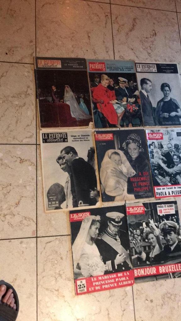 lot 8 revues soir illustre et patriote illustré - roi albert, Livres, Enlèvement, Utilisé