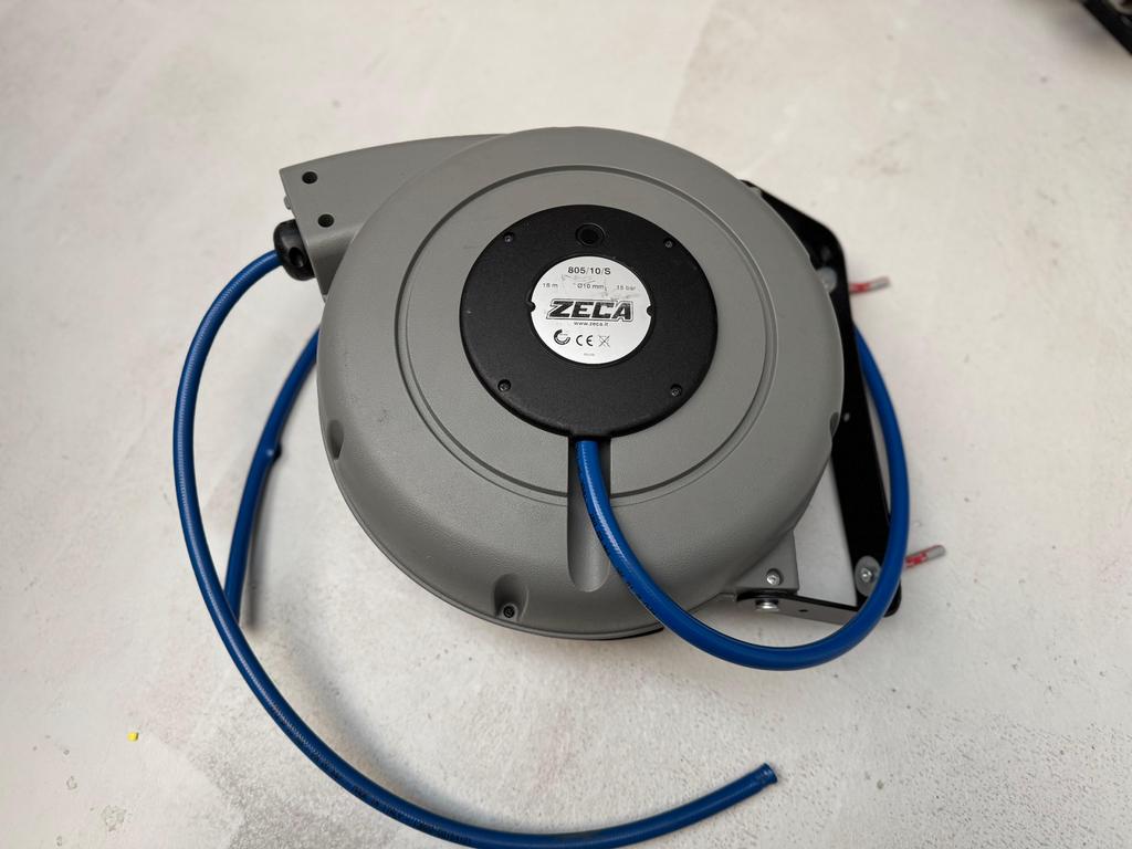 Zeca persluchthaspel 15m persluchtslang, Ophalen, Zo goed als nieuw