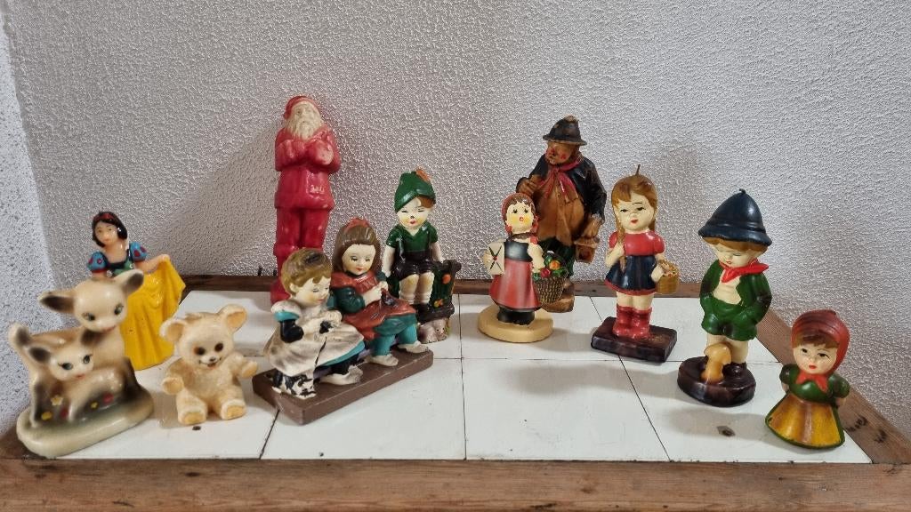 Vintage kaarsen figuurtjes, Antiek en Kunst, Ophalen of Verzenden