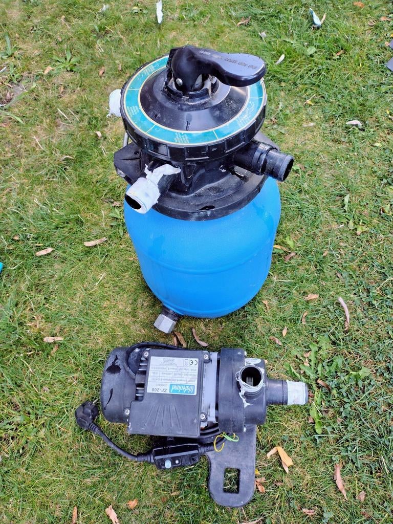 Zandfilterset Waterland gevuld met filterglas, Jardin & Terrasse, Accessoires de piscine, Utilisé, Enlèvement