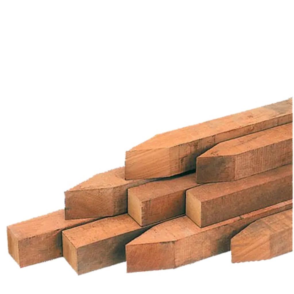 poteaux de piquets en bois de 5x5 cm/40, 60 ou 80 cm long, Jardin & Terrasse, Poteaux, Poutres & Planches, Neuf, Poteaux, Bois dur