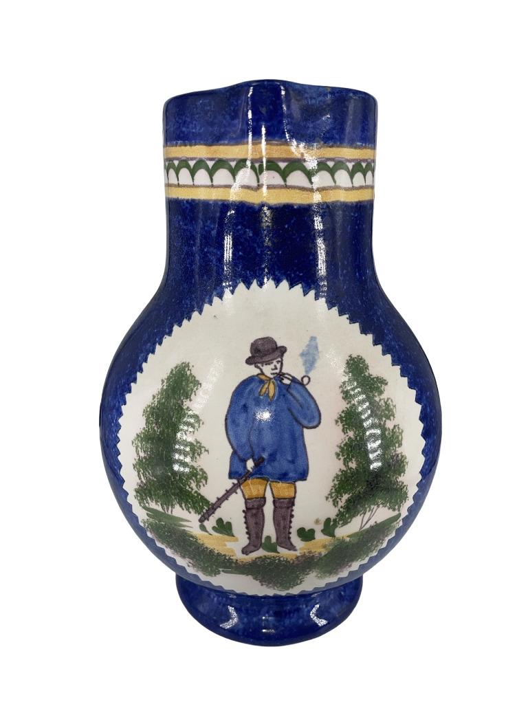 Pichet Boch Frères Keramis Faïence 1880 Chambre des Peintres, Antiquités & Art, Enlèvement ou Envoi